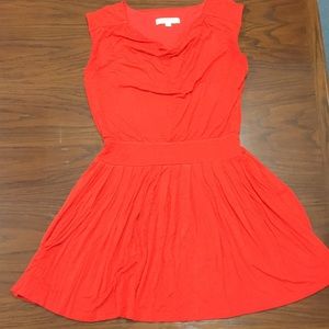 Loft Red T-shirt Dress